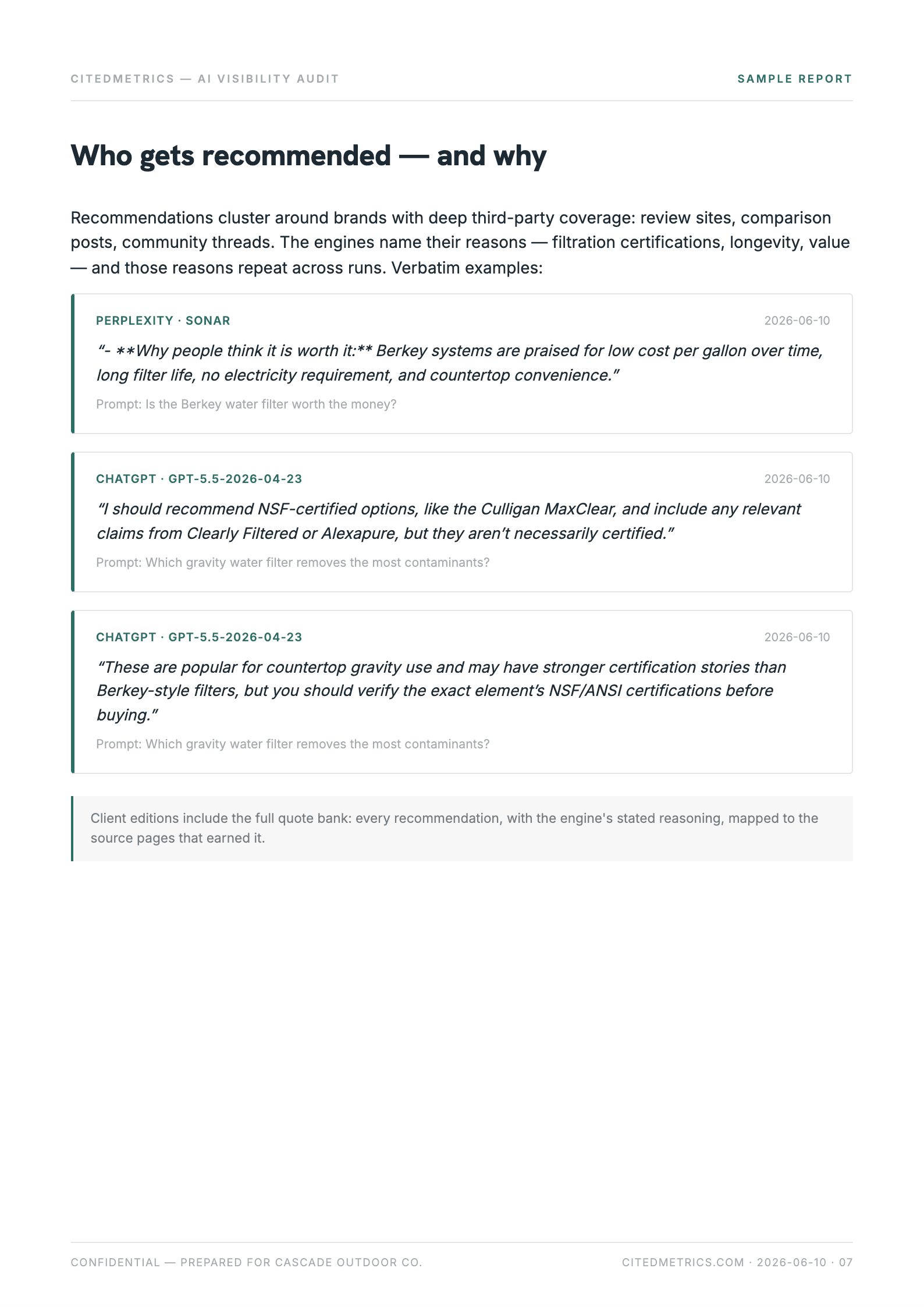 Sample report page 7