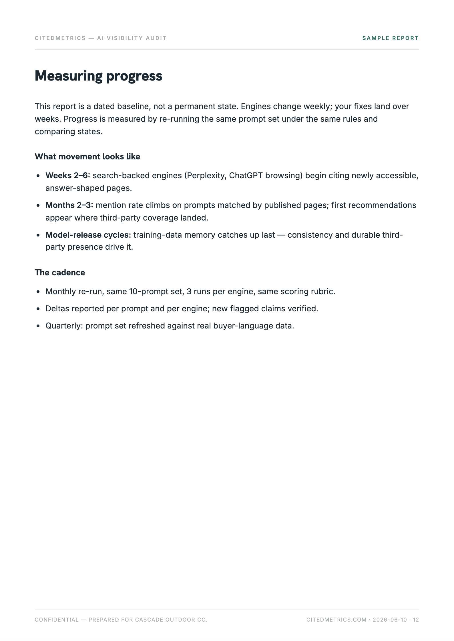 Sample report page 12